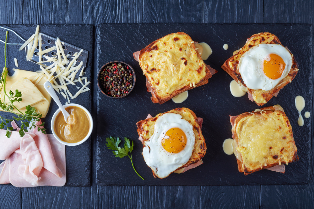 Hot,French,Toasts,Croque,Monsieur,And,Croque,Madame,With,Slices