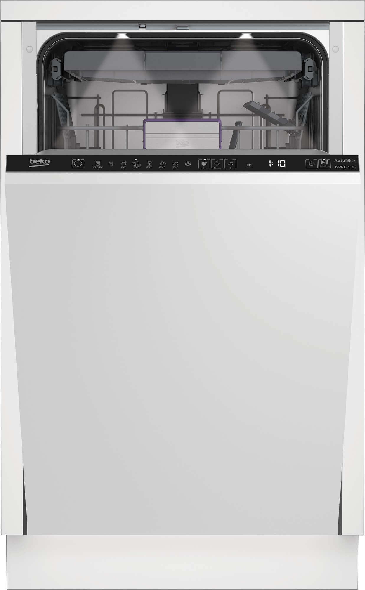Masina de spalat vase Incorporabila Beko BDIS38040A, Clasa energetica C, 10 seturi, 8 programe