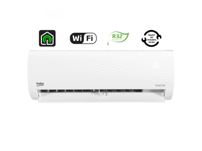 Aer conditionat Beko BRHPG120, Capacitate 12000 BTU, Clasa energetica A++, Control Wi-Fi HomeWhiz, Alb